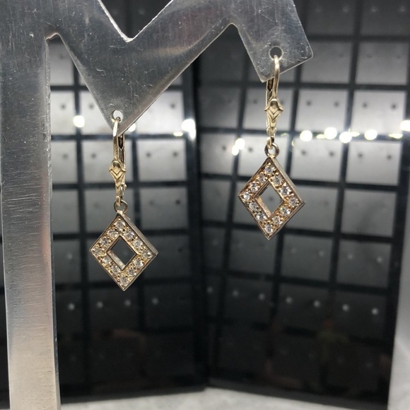 Vintage sterling silver 925 signed elegant statement earrings - Picture 6 of 6